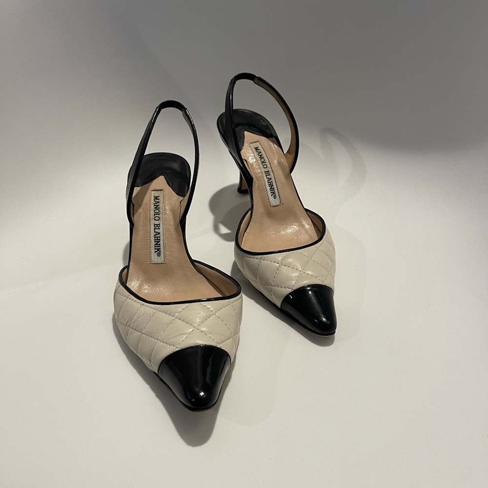 Manolo Blahnik slingback heels